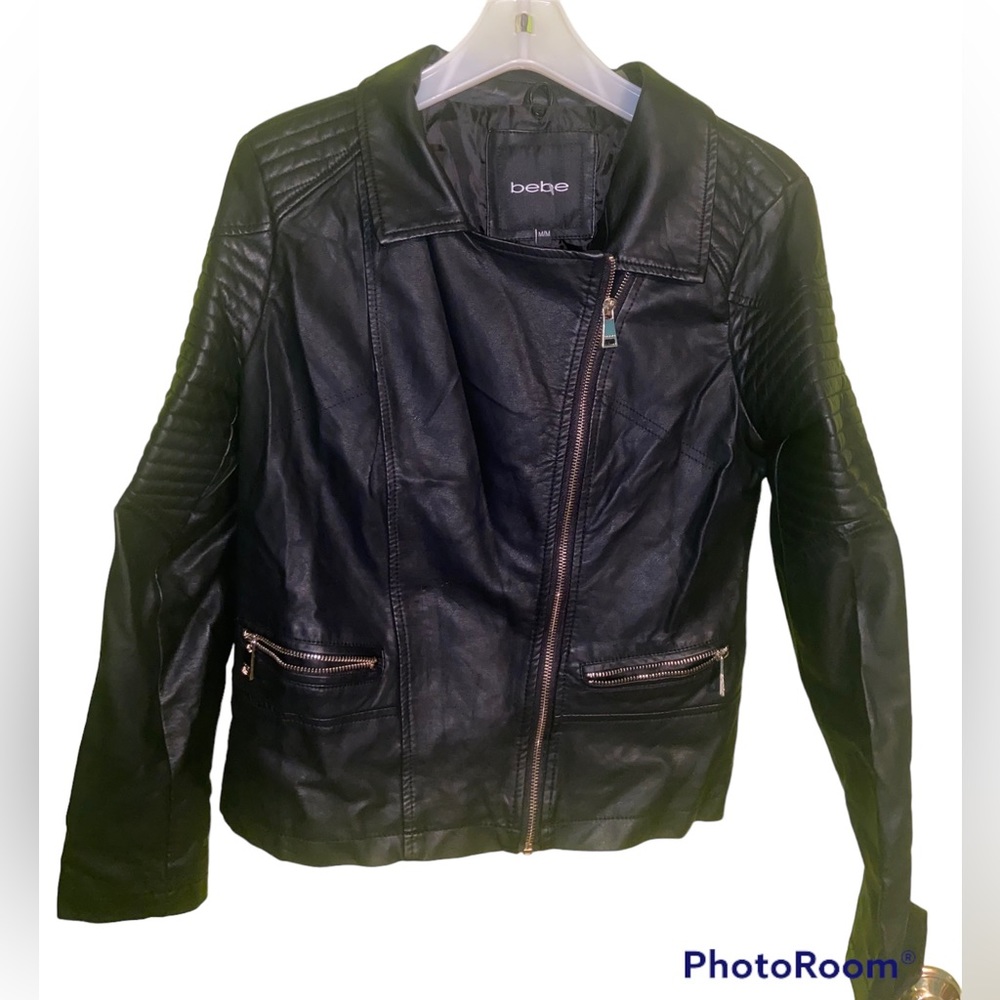 Bebe Black Leather Jacket